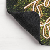 Maar eerst koffie, Neon Lights Gezegde Muismat (Hoek)