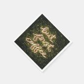 Maar eerst koffie, Neon Lights Gezegde Servet (Hoek)