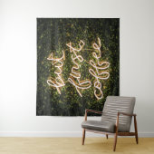 Maar eerst koffie, Neon Lights Gezegde Wandkleed (In situ)