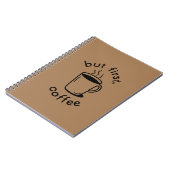 Maar eerst, koffie notitieboek (Linkerzijde)