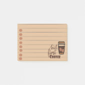 Maar eerst koffie post-it® notes (Voorkant)