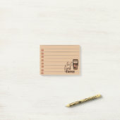 Maar eerst koffie post-it® notes (Op bureau)