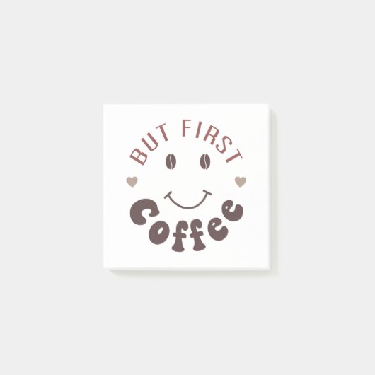 Maar eerst, koffie post-it® notes (Voorkant)