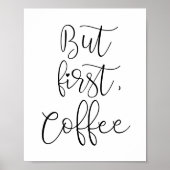 Maar eerst koffie poster (Voorkant)