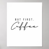 Maar eerst koffie poster (Voorkant)