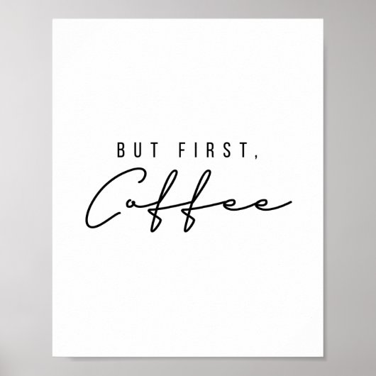Maar eerst koffie poster (Voorkant)