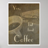Maar eerst koffie - poster (Voorkant)