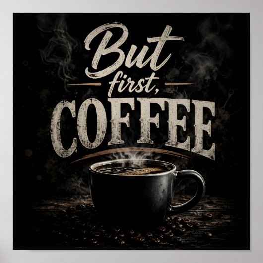 Maar eerst koffie poster (Voorkant)