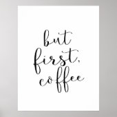 Maar eerst, koffie poster (Voorkant)