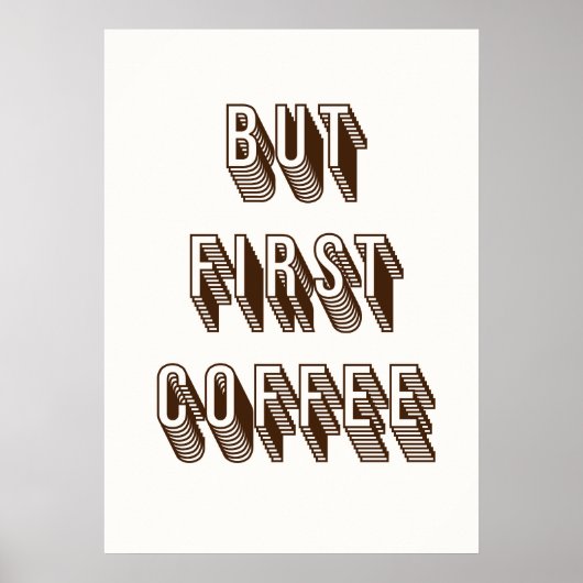 Maar eerst koffie poster (Voorkant)