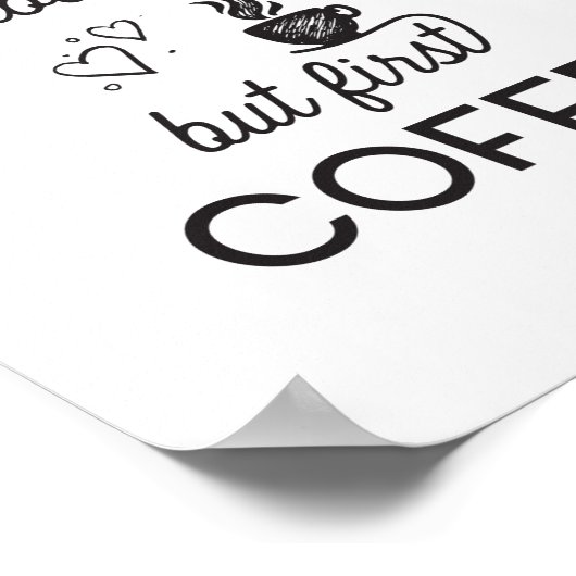 Maar eerst koffie poster (Hoek)