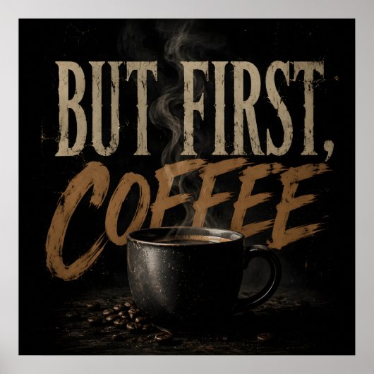 Maar eerst koffie poster (Voorkant)