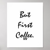 Maar eerst koffie. poster (Voorkant)