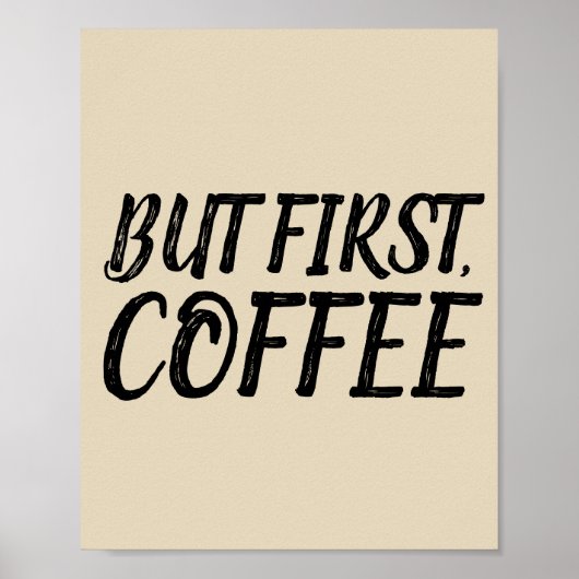 MAAR EERST, KOFFIE Posters signaleren (Voorkant)