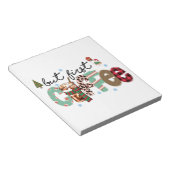 Maar Eerst Koffie Prettig Kerstfeest Notitieblok (Schuin)