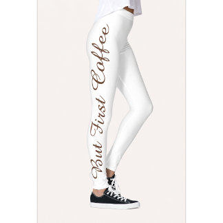 Maar Eerst Koffie Print Leggings