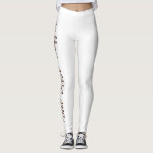 Maar Eerst Koffie Print Leggings (Voorkant)