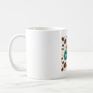 Maar Eerst Koffie Retro Typografie Boon Kunst Koffiemok