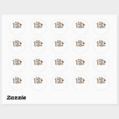 Maar eerst koffie ronde sticker (Vel)