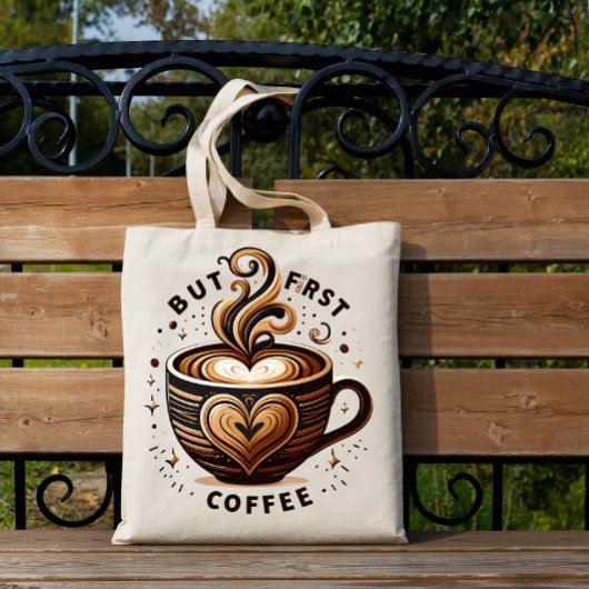 Maar Eerst Koffie – Swirl & Sparkle Tote Bag
