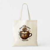 Maar eerst koffie – Swirl & Sparkle Tote Bag (Achterkant)