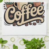 Maar Eerst Koffie Theedoek (Gevouwen)