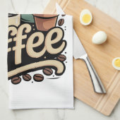 Maar Eerst Koffie Theedoek (Quarter Fold)