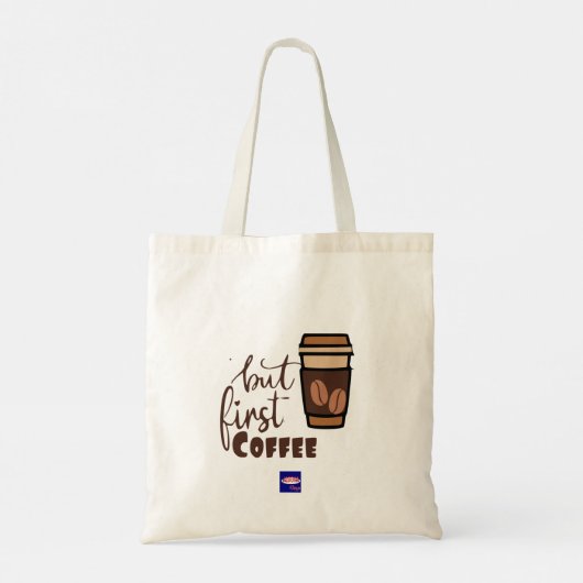 Maar eerst koffie tote bag (Achterkant)