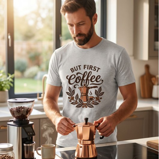 Maar eerst koffie Tri-Blend shirt