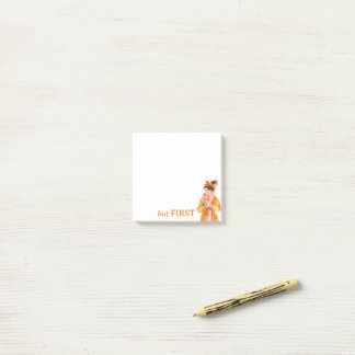 Maar eerst... koffiejuffrouw Post-It Notes