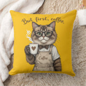 Maar Eerst, Koffiekat Kussen (Deken)
