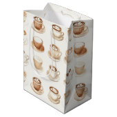 Maar Eerst, Koffiekopjes Medium Cadeauzakje (Achterkant Gekanteld)