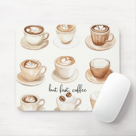 Maar Eerst, Koffiekopjes Muismat (Met muis)