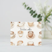 Maar Eerst, Koffiekoppen Briefkaart (Staand voorkant)
