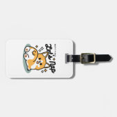 Maar eerst, laten we dutten - Schattigee Corgi But Bagagelabel (Voorkant horizontaal)