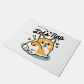 Maar eerst, laten we dutten - Schattigee Corgi But Deurmat (Schuin)