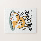 Maar eerst, laten we dutten - Schattigee Corgi But Legpuzzel (Horizontaal)