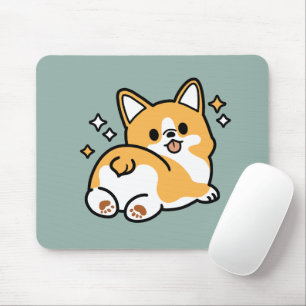 Maar eerst, laten we dutten - Schattigee Corgi But Muismat