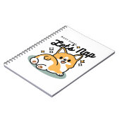 Maar eerst, laten we dutten - Schattigee Corgi But Notitieboek (Linkerzijde)