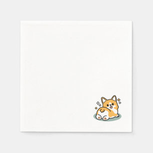 Maar eerst, laten we dutten - Schattigee Corgi But Servet