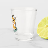 Maar eerst, laten we dutten - Schattigee Corgi But Shot Glas (Rechts)