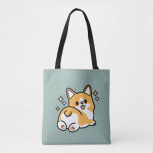 Maar eerst, laten we dutten - Schattigee Corgi But Tote Bag