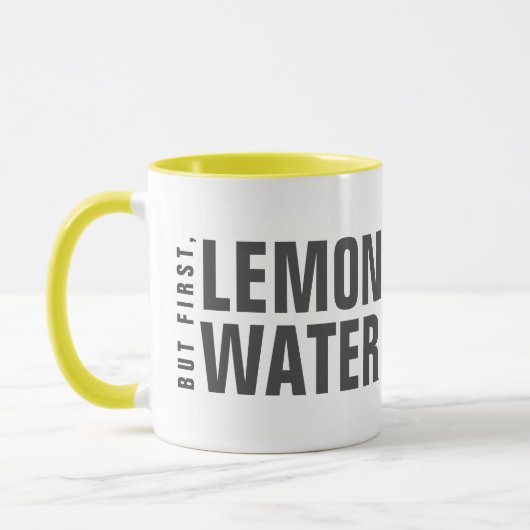 Maar eerst, Lemon Water Mok (Links)