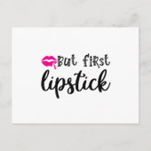 Maar eerst lippenstift briefkaart (Voorkant)