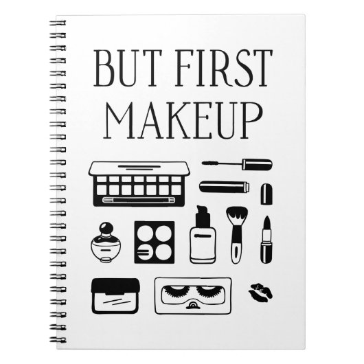 Maar Eerst Make-up Notitieboek (Voorkant)