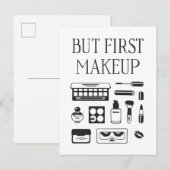 Maar eerst Makeup Briefkaart (Voorkant / Achterkant)