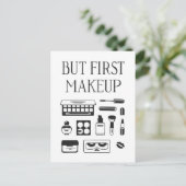 Maar eerst Makeup Briefkaart (Staand voorkant)