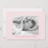 Maar Eerst Melk Grappige Kat Foto Geboorte Aankondiging (Achterkant)