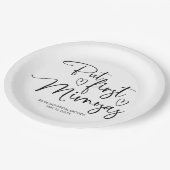 Maar Eerst Mimosabruidssluiting Papieren Bordje (Gekanteld)