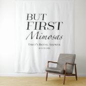 Maar eerst mimosas | Achtergrond Vrijgezellenfeest Wandkleed (In situ)